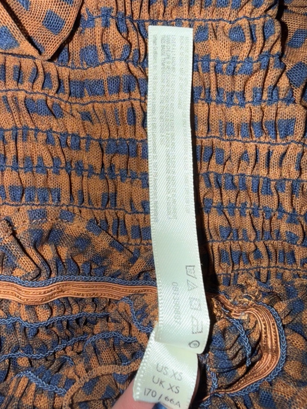 Free People Intimately Smocked Mesh Top & Shorts Set Gingham XS - Picture 9 of 9